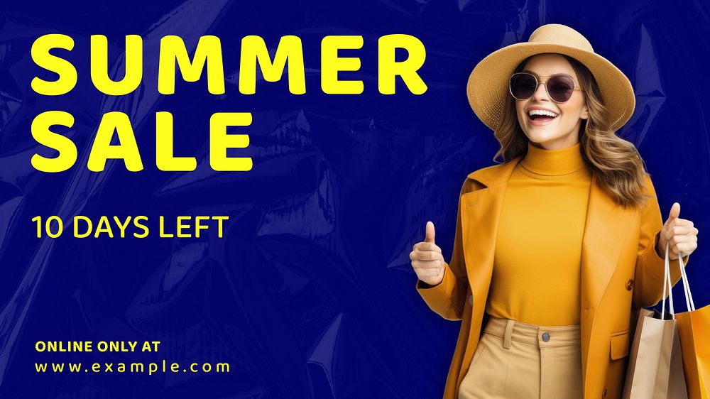 Summer sale blog banner template
