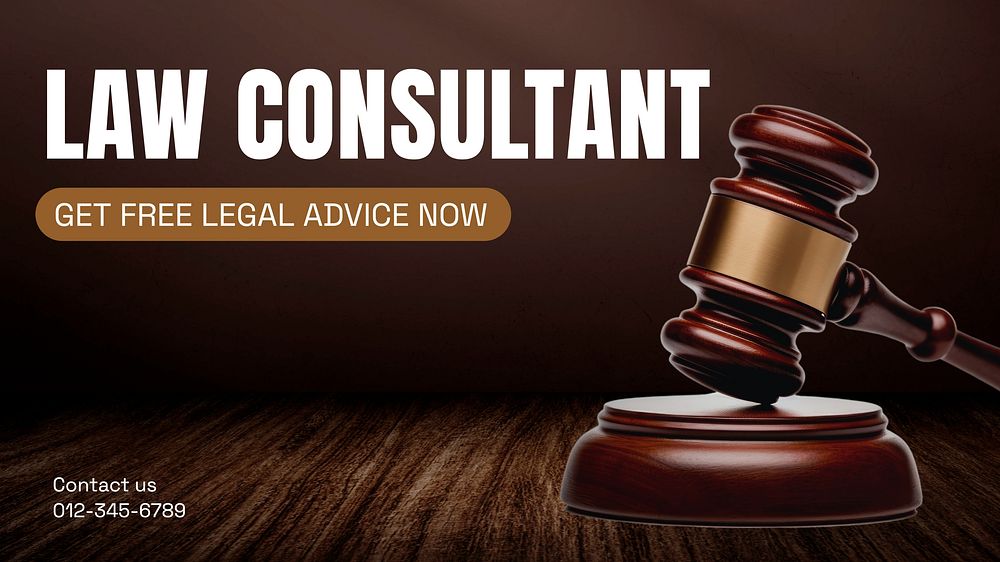Law consultant blog banner template