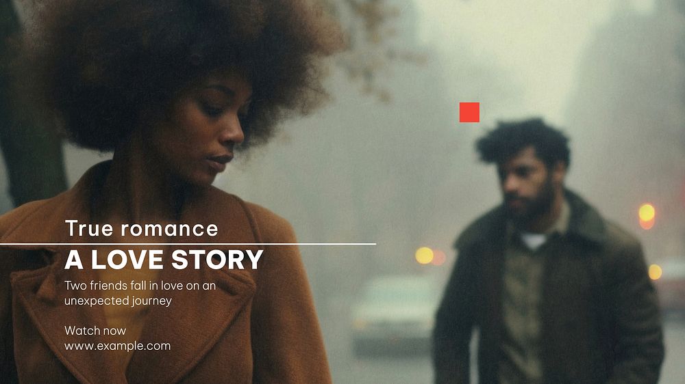 Love story blog banner template