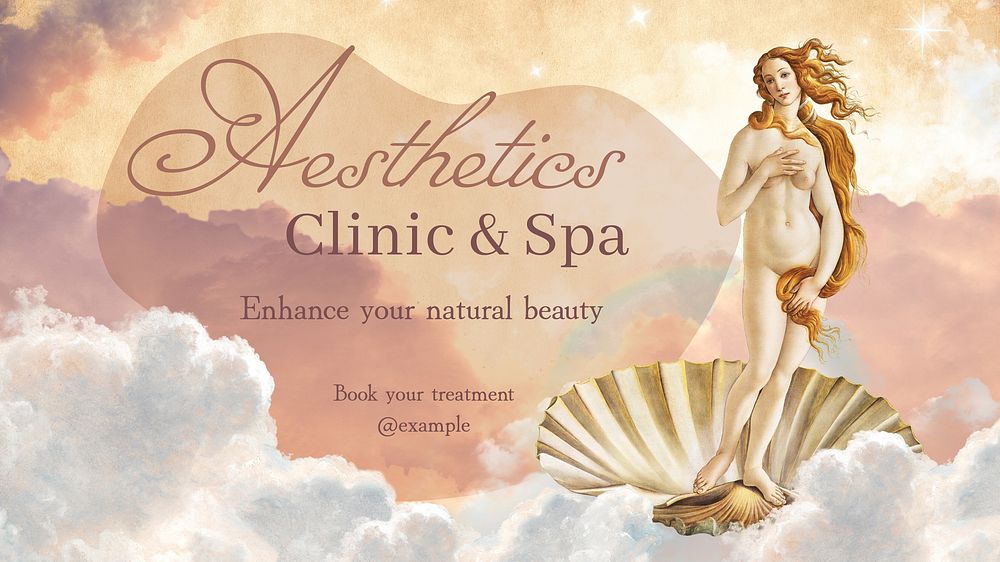 Aesthetics clinic blog banner template