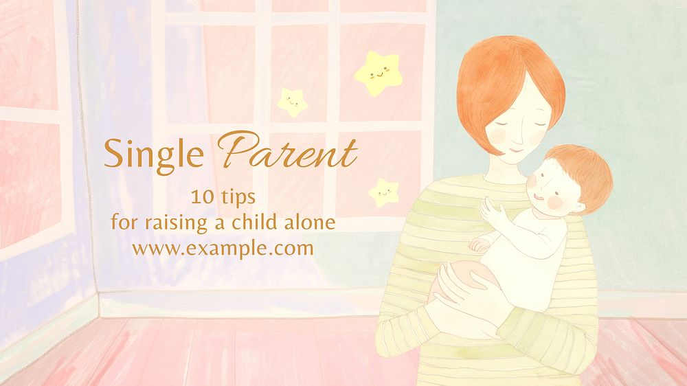 Single parent tips blog banner template