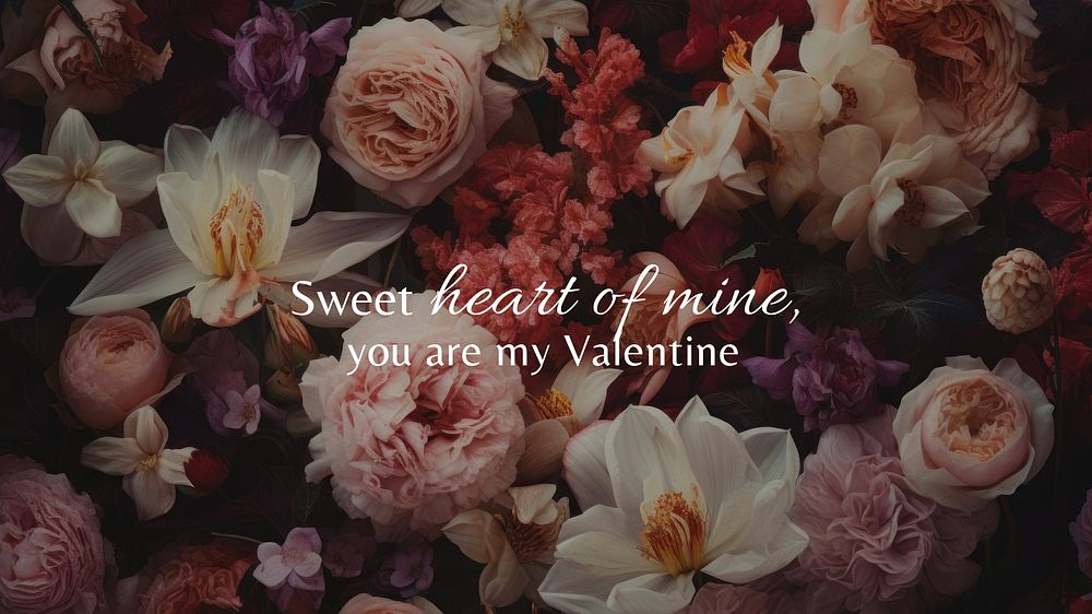 Valentine quote blog banner template
