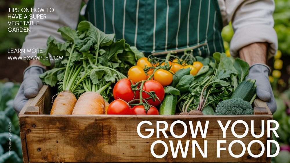Grow your food blog banner template