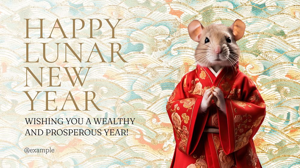 Lunar New Year blog banner template