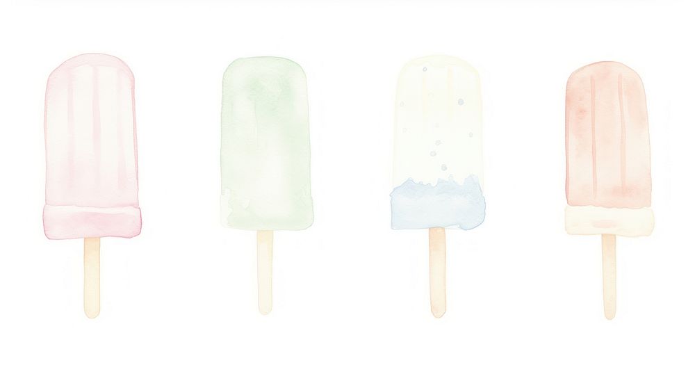 Ice cream as divider watercolor dessert device shovel.