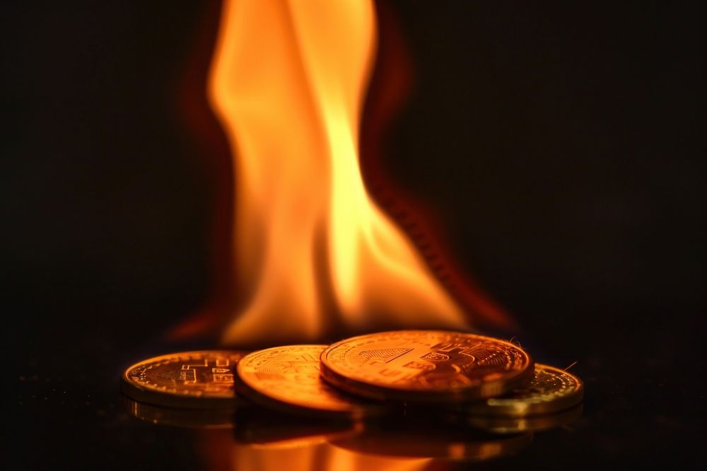 Money coin blaze fire flame smoke pipe.