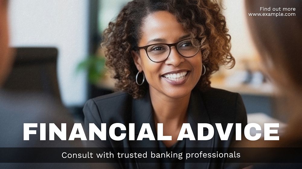 Financial advice blog banner template
