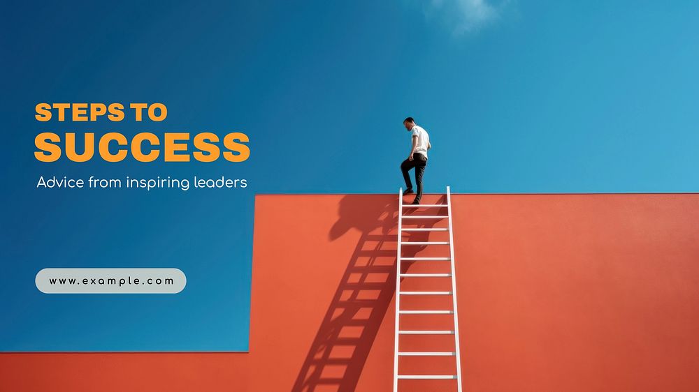 Steps to success blog banner template
