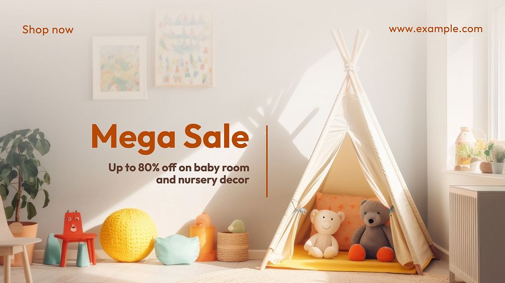 Mega sale blog banner template