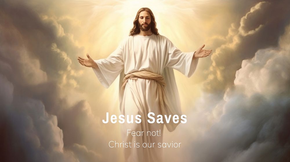 Jesus saves blog banner template