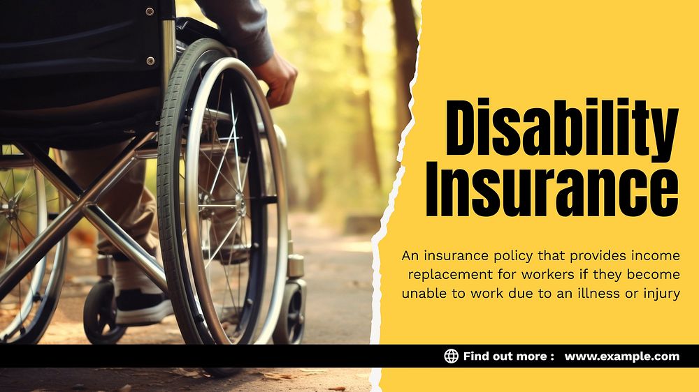 Disability insurance blog banner template