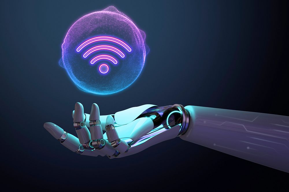Futuristic innovative AI, smart technology