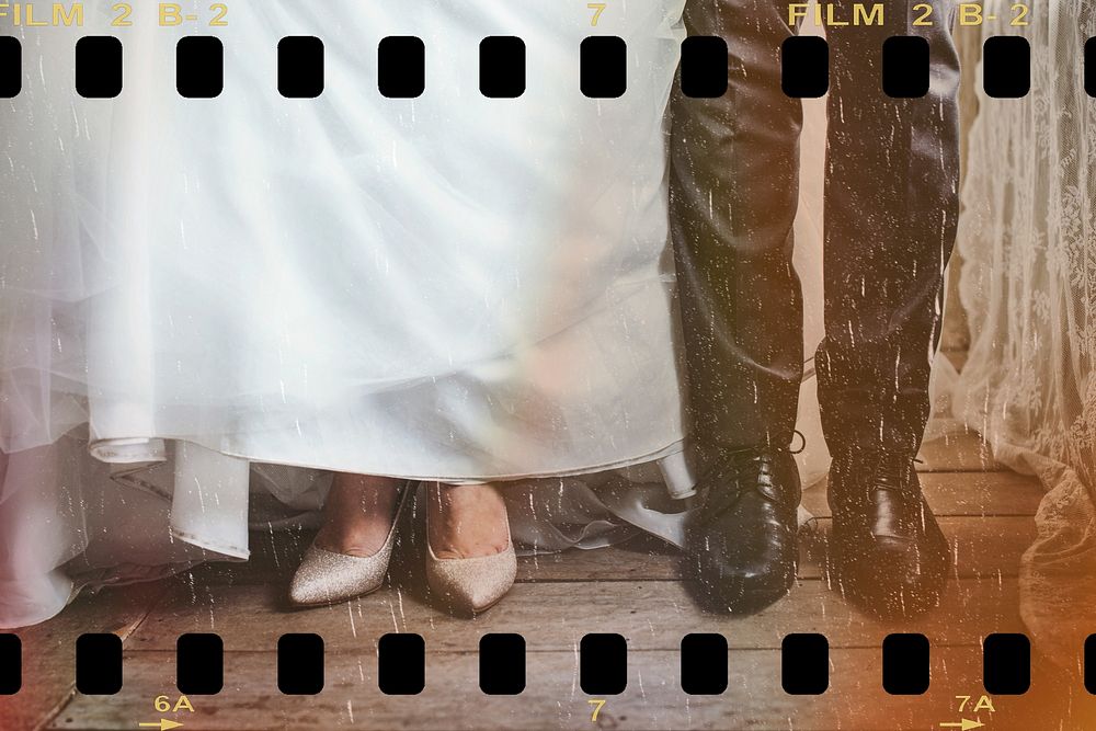 Bride and Groom Feet in Wedding Marriage Ceremony