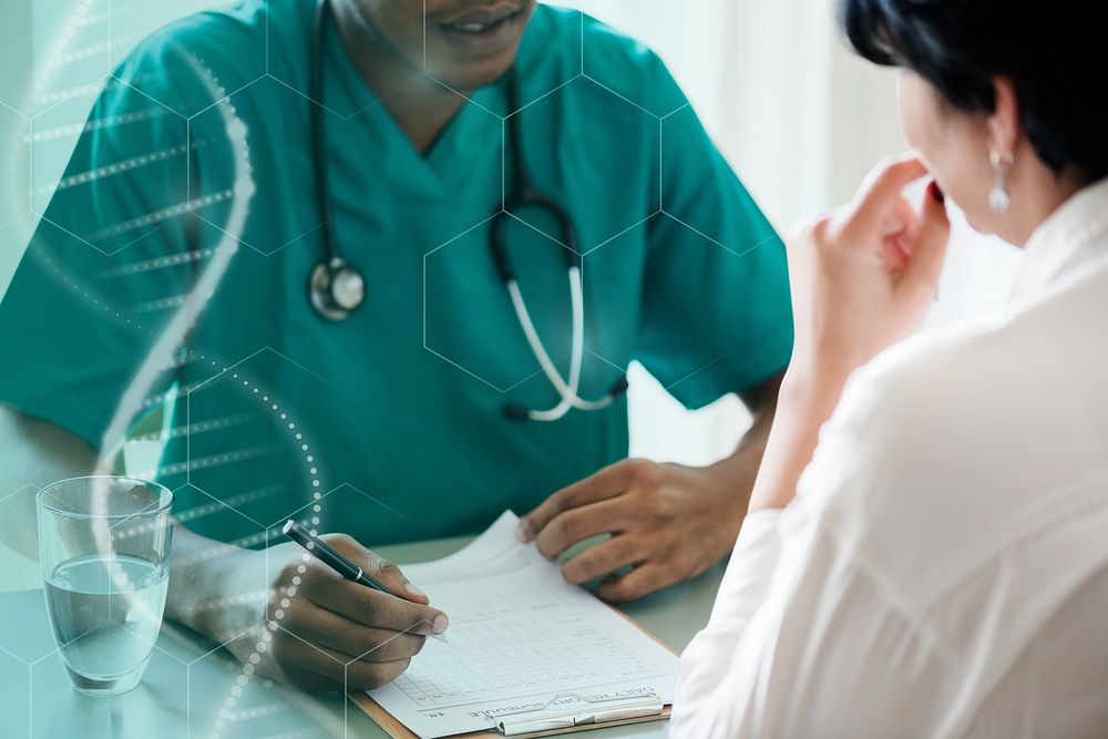 Doctor diagnose patient healthcare remix