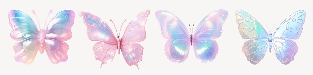 Butterfly hologram element set