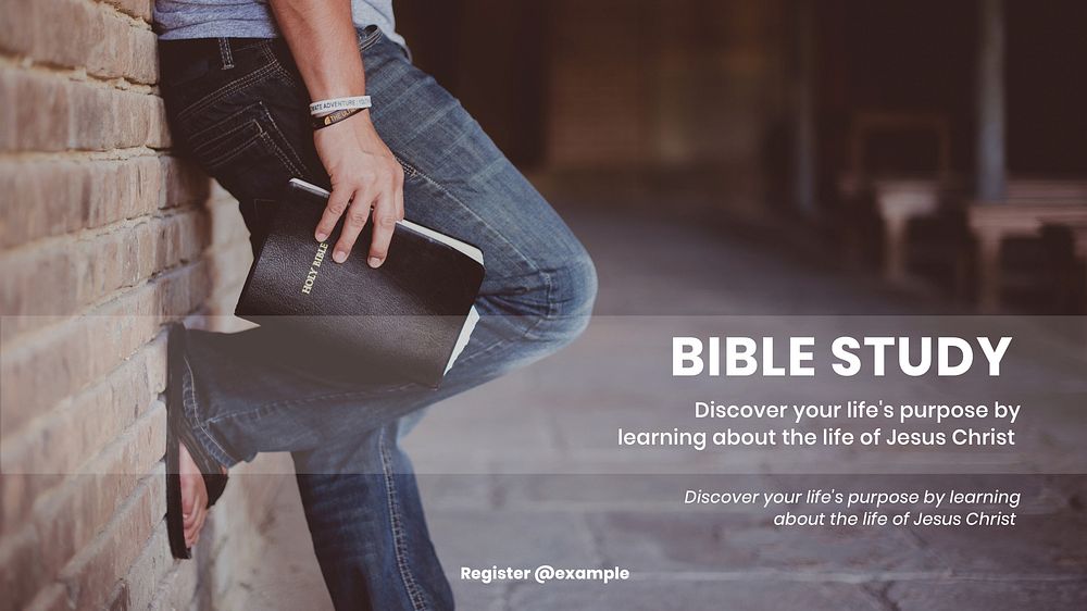 Bible study blog banner template