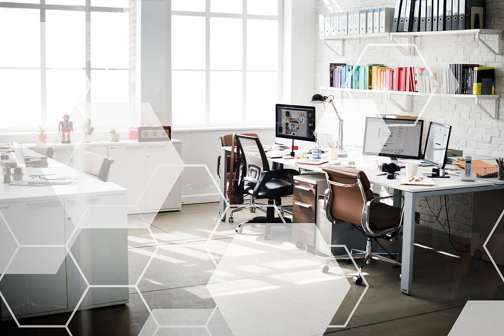 Business office workplace interior design