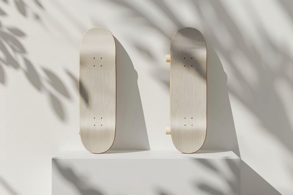 Skateboard mockup furniture.