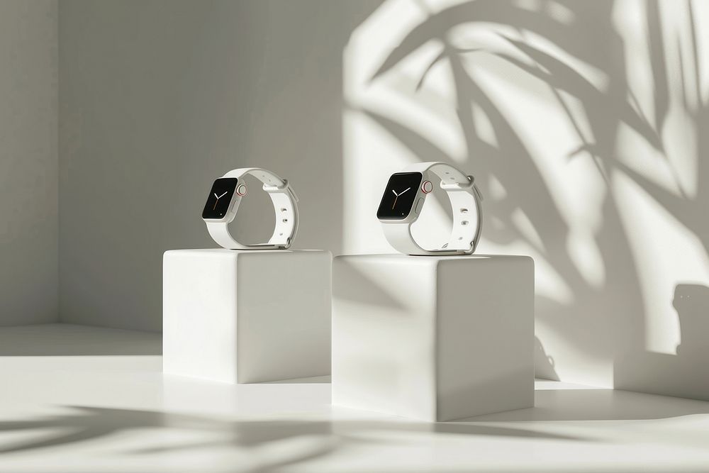 Smart watch mockup electronics cosmetics hardware.