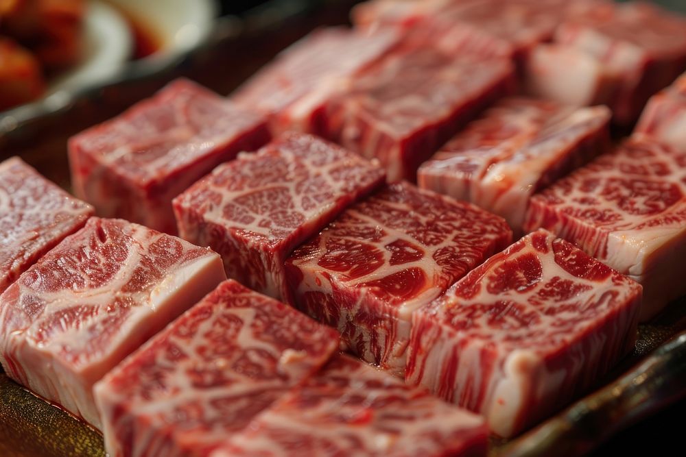 Beef slices meat food pork.