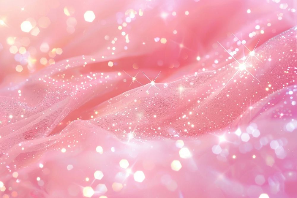 Pink background blossom glitter flower.
