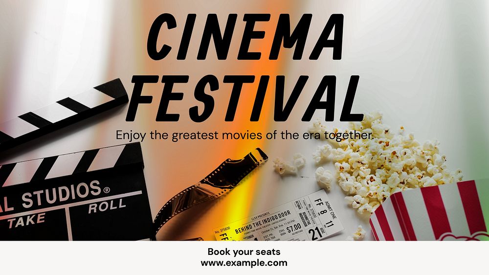 Cinema festival blog banner template
