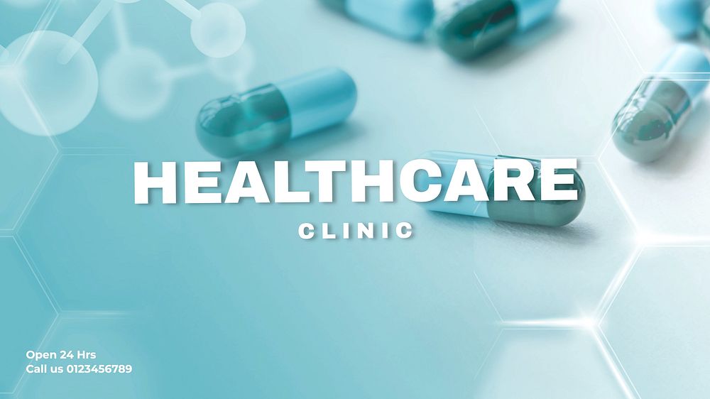 Health care clinic blog banner template