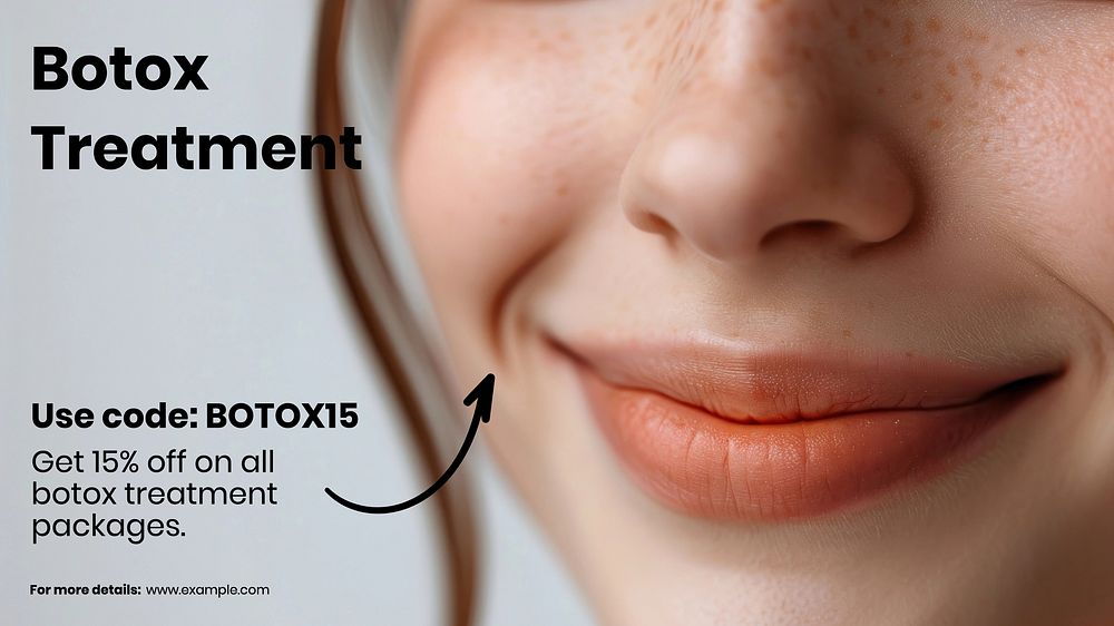 Botox treatment blog banner template