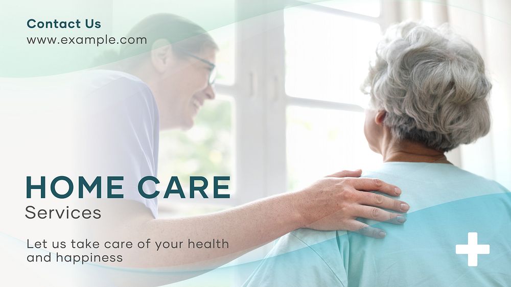 Home care services blog banner template
