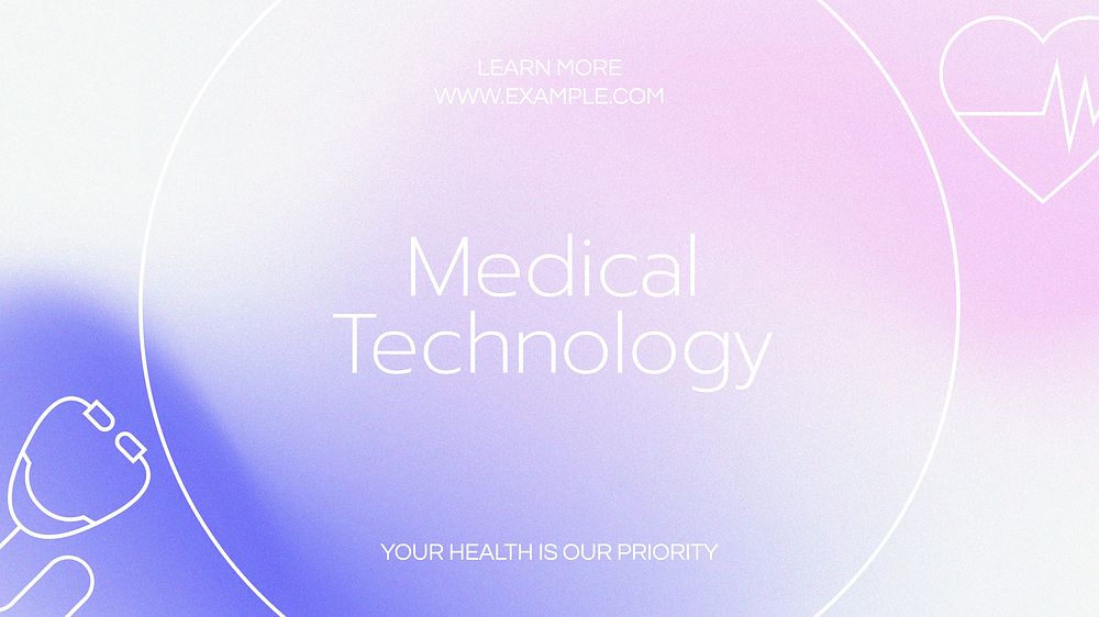 Medical technology blog banner template