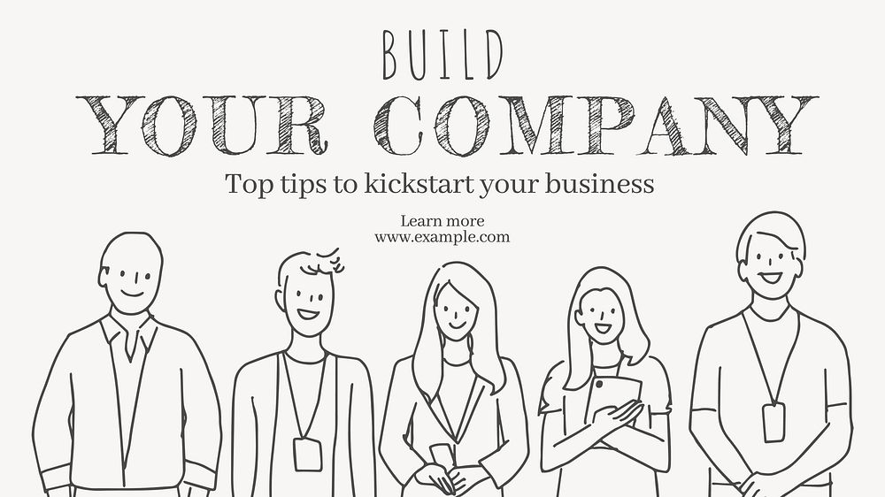 Build your company blog banner template