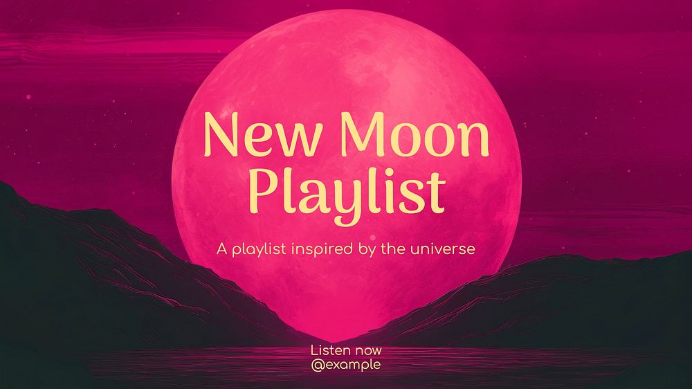 New moon blog banner template