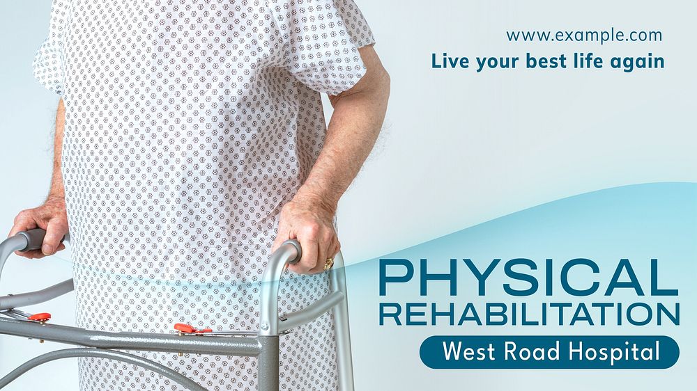 Physical rehabilitation blog banner template