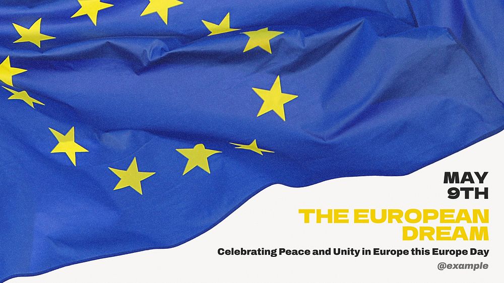Europe Day blog banner template