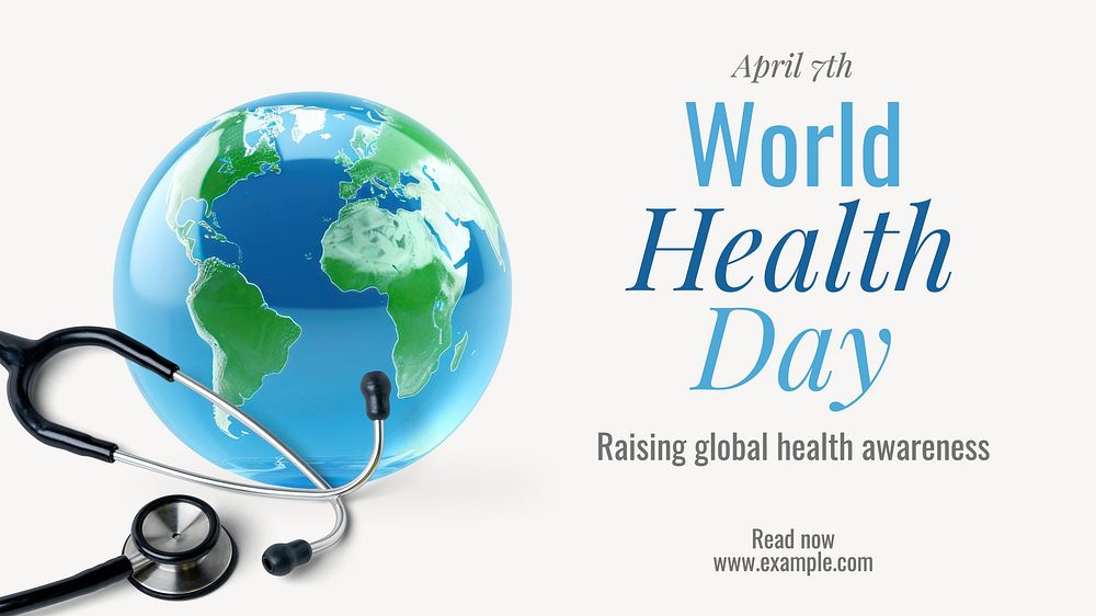 World Health Day blog banner template