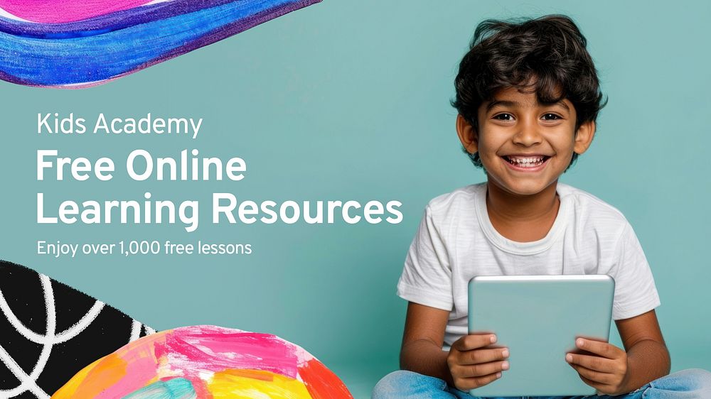 Online learning resources blog banner template