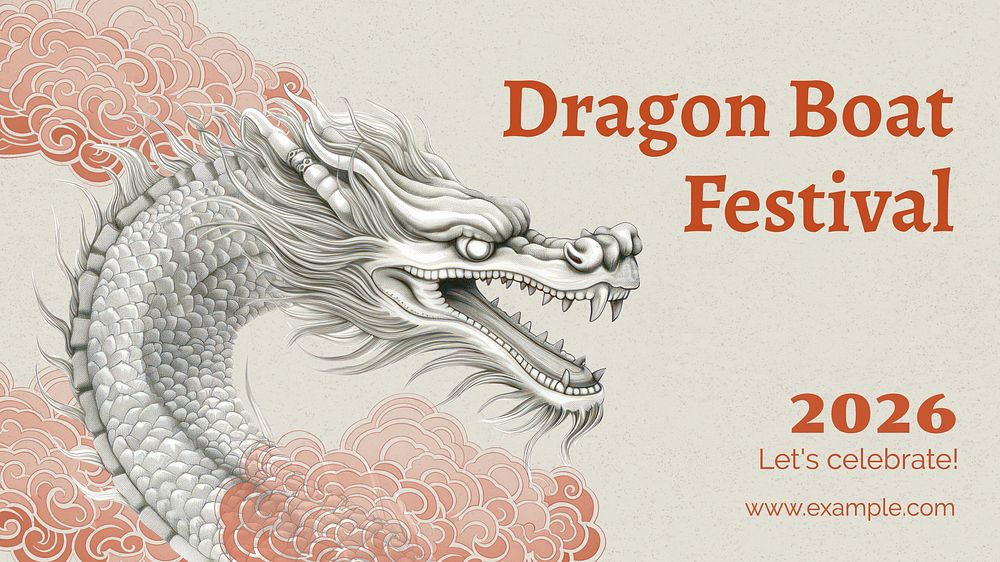 Dragon Boat Festival blog banner template