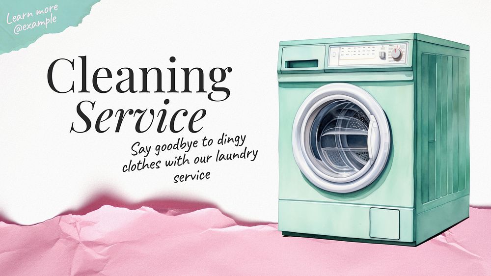 Cleaning service blog banner template