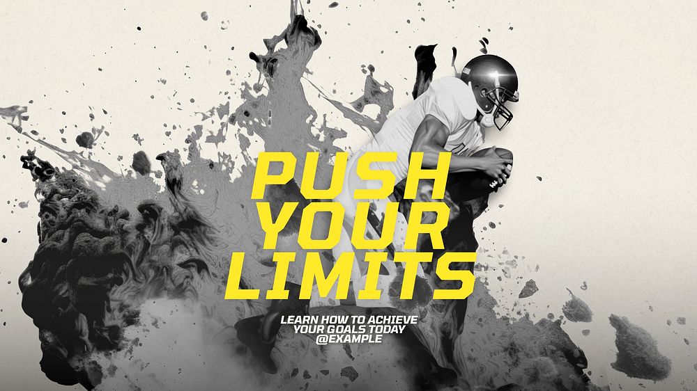 Push your limits blog banner template