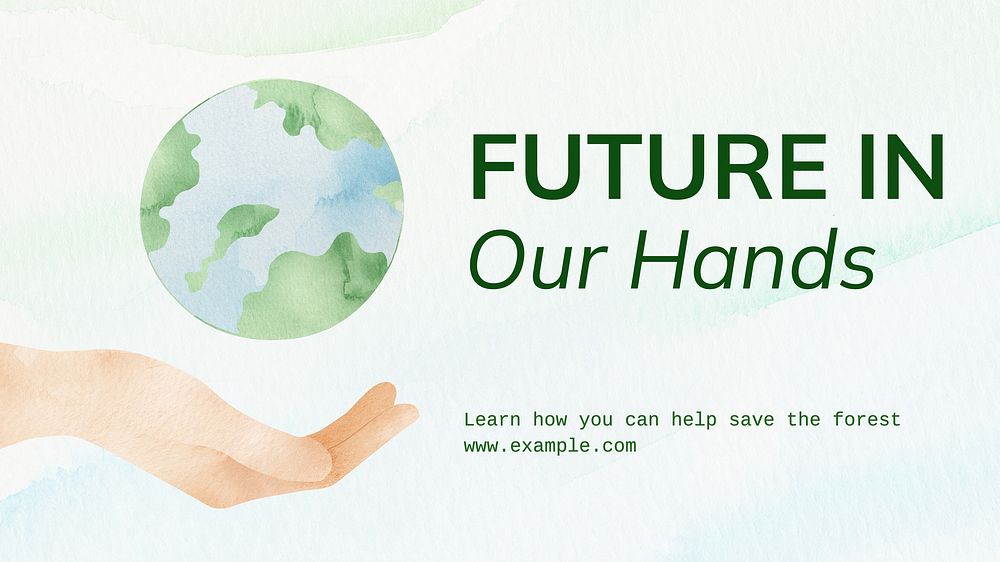 Future in our hands blog banner template