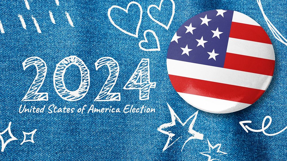 America election blog banner template