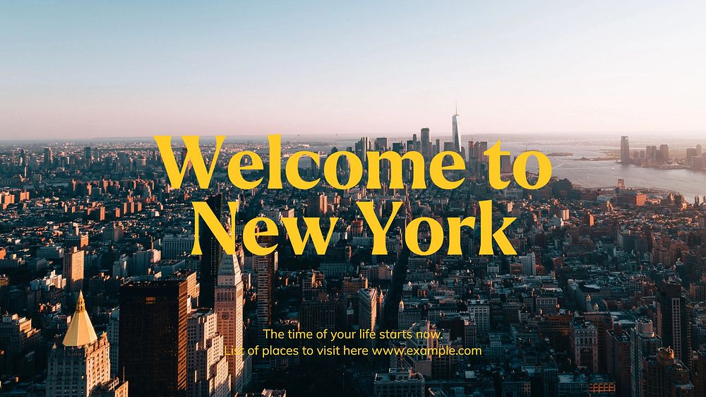 New York blog banner template