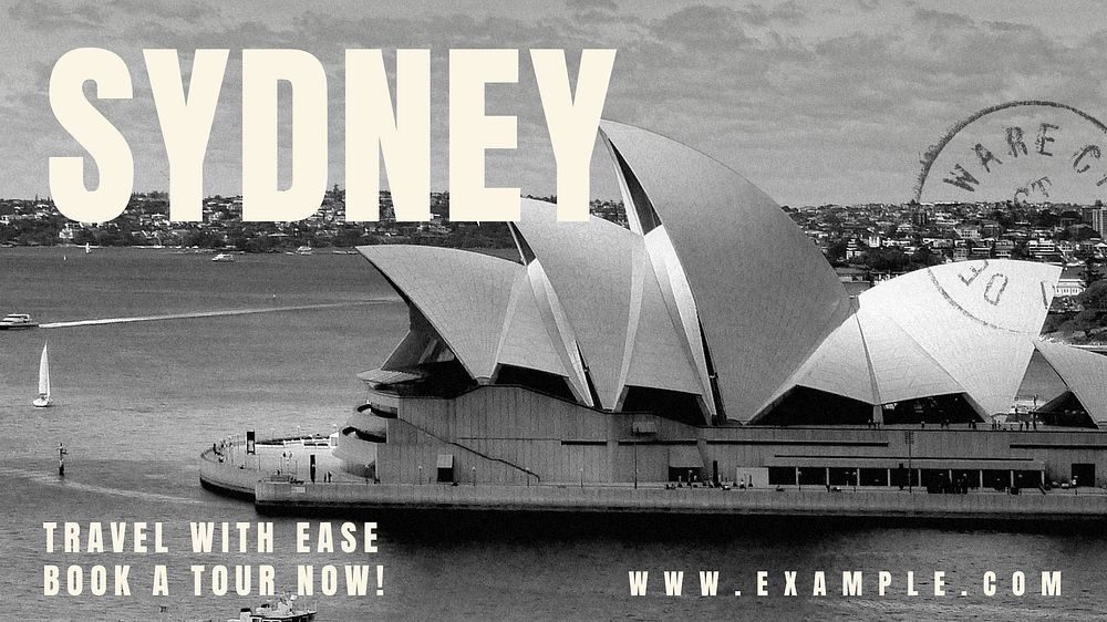 Sydney travel blog banner template