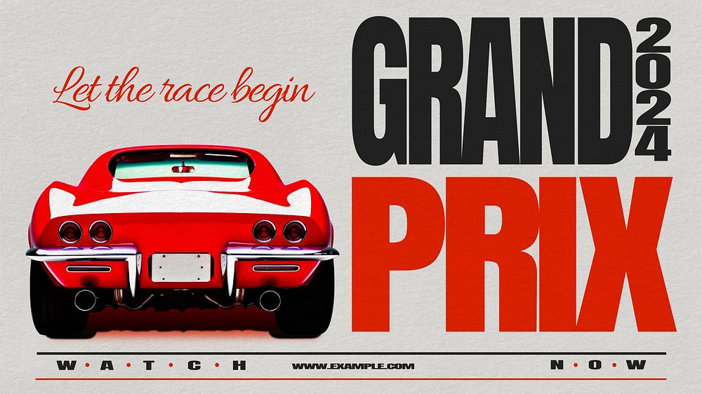 Grand prix blog banner template