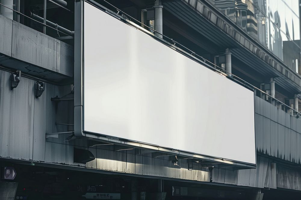 Billboard mockup advertisement electronics hardware.
