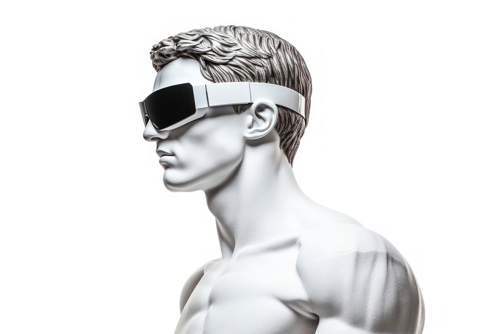 Greek sculpture Wear futuristic Hi-tech glasses accessories sunglasses accessory.