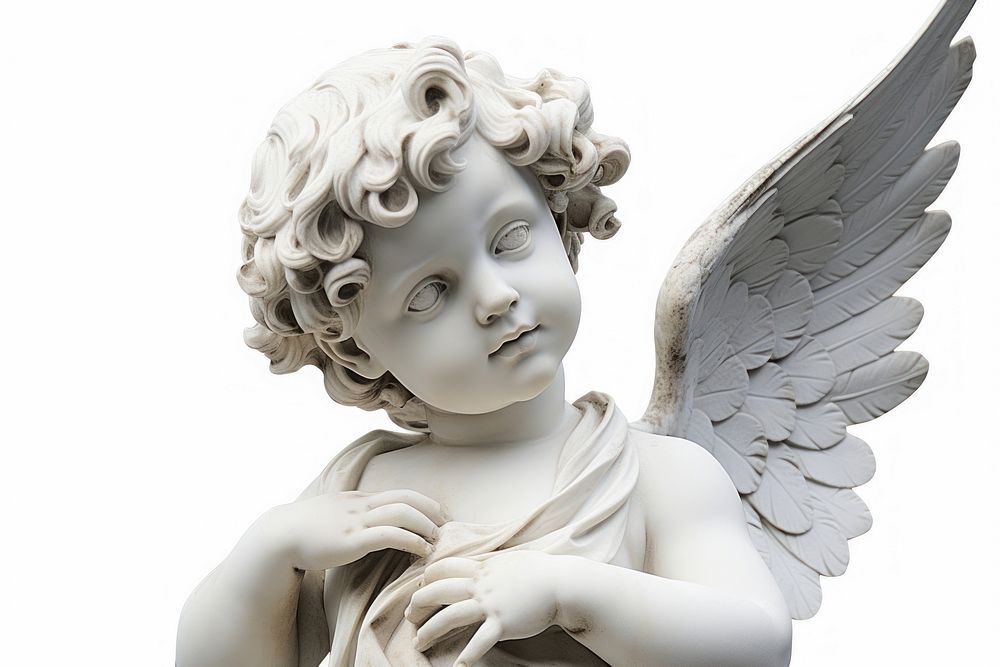 Greek sculpture cherub archangel person human.