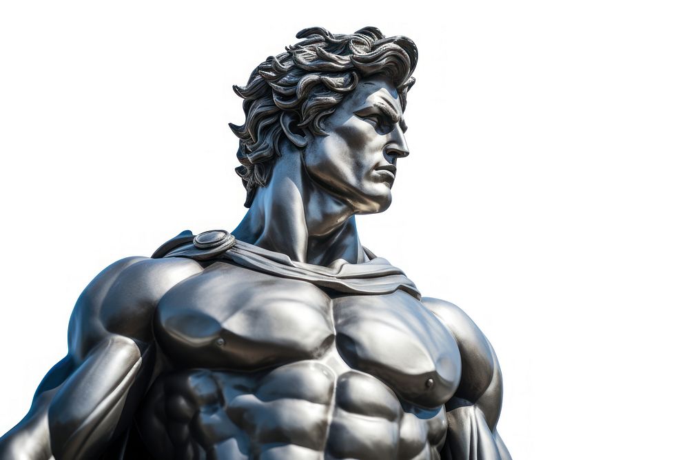 Greek sculpture super hero person statue adult.
