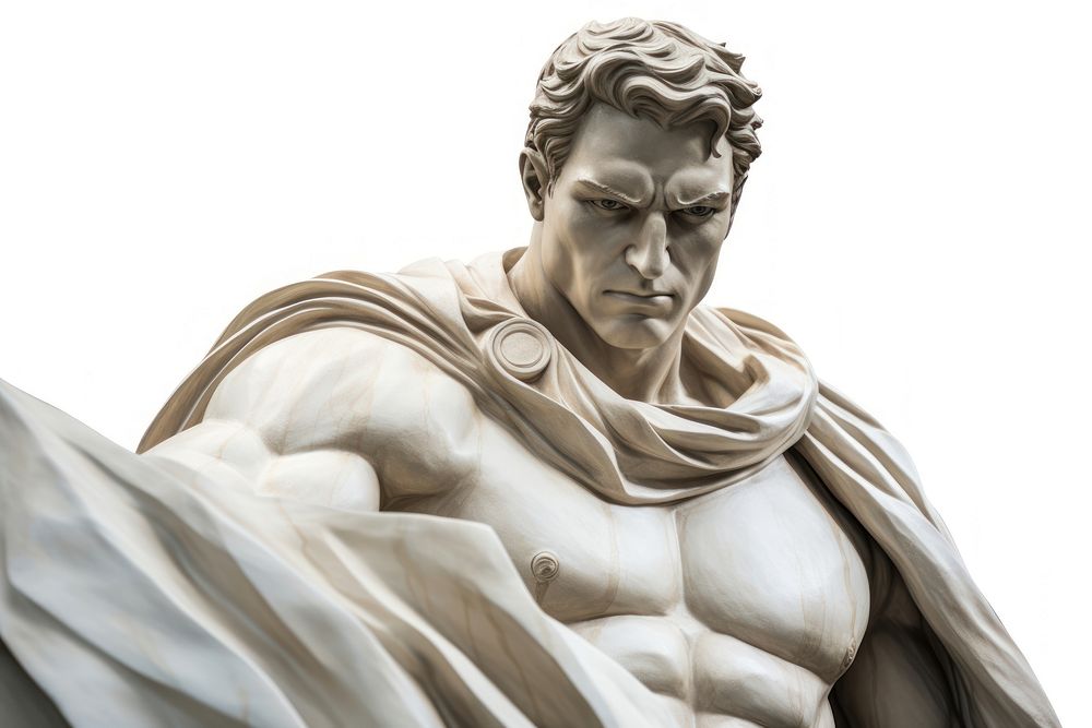 Greek sculpture super hero person statue adult.