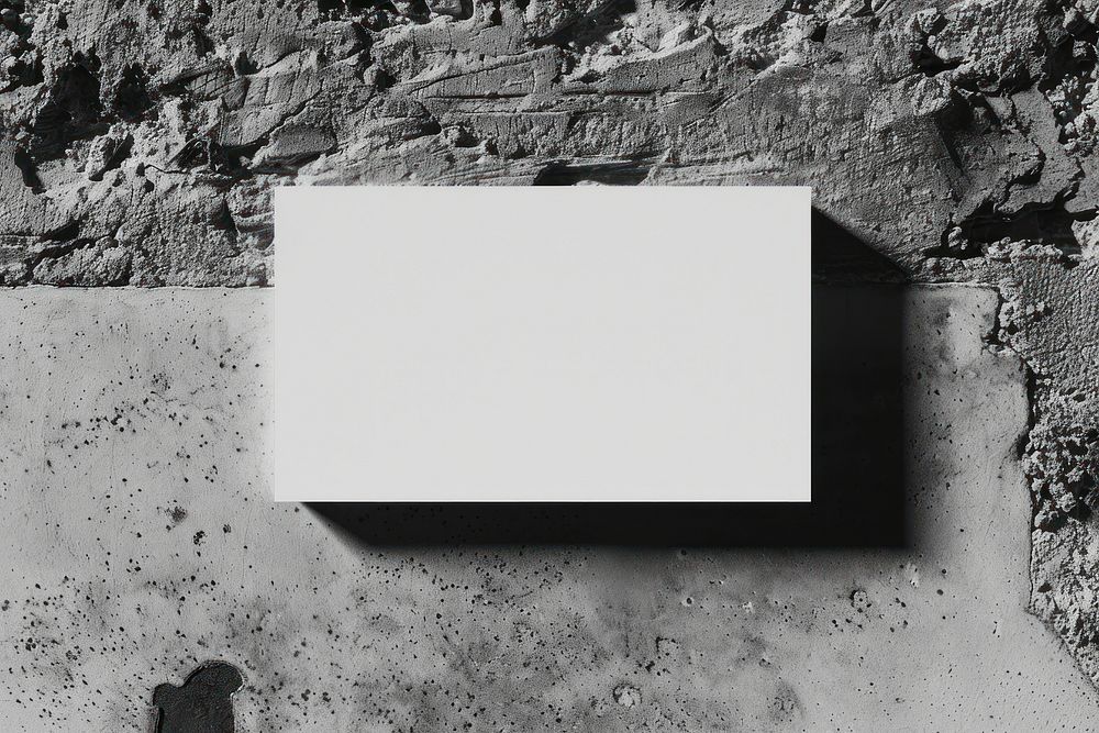 Business card mockup building architecture letterbox.